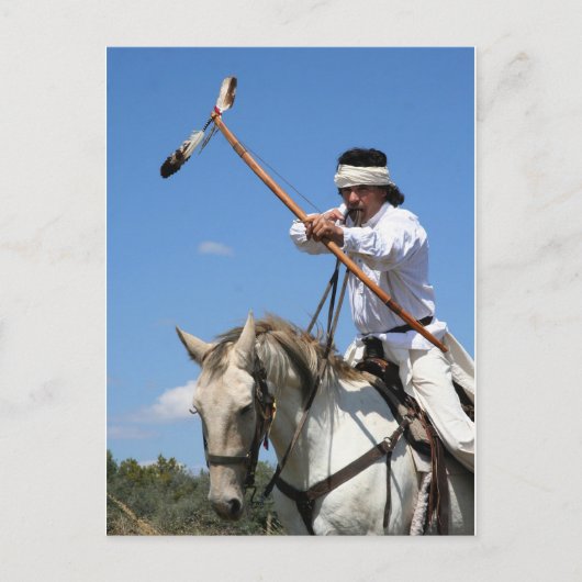 Chiricahua Apache Brave Briefkaart (Voorkant)