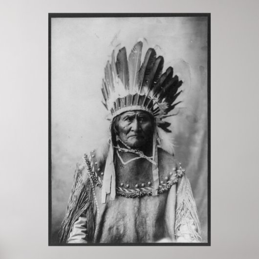 Chiricahua Apache Geronimo Goyathlay Goyahkla Poster (Voorkant)