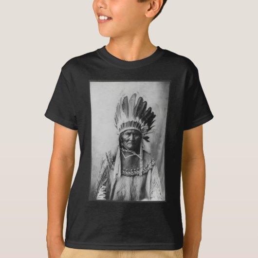 Chiricahua Apache Geronimo Goyathlay Goyahkla T-shirt (Voorkant)