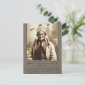 Chiricahua Apache Indian Leader Geronimo Portrait Briefkaart (Staand voorkant)