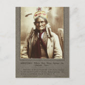 Chiricahua Apache Indian Leader Geronimo Portrait Briefkaart (Voorkant)