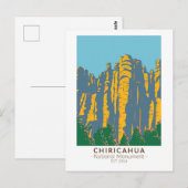 Chiricahua National Monument Hoodos Arizona Briefkaart (Voorkant / Achterkant)