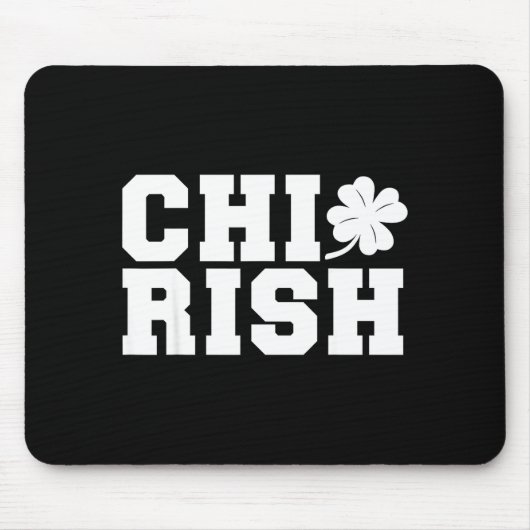 Chirish St. Patrick's Day Chi-iers Funny Chicago  Muismat (Voorkant)
