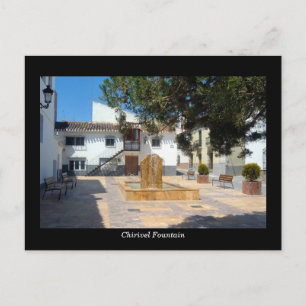 Chirivel Fountain briefkaart - Almeria, Spanje