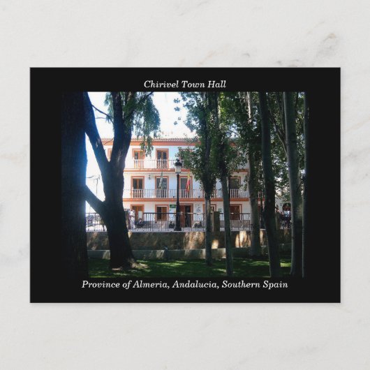 Chirivel Town Hall briefkaart - Almeria, Spanje (Voorkant)