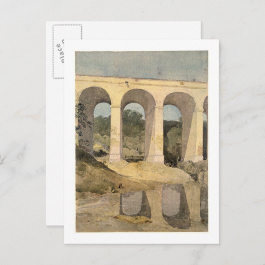 Chirk Aqueduct, 1806-7 (m/vc op papier) Briefkaart (Voorkant / Achterkant)