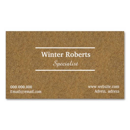 Chirkhout Magnetisch Visitekaartje (Voorkant)