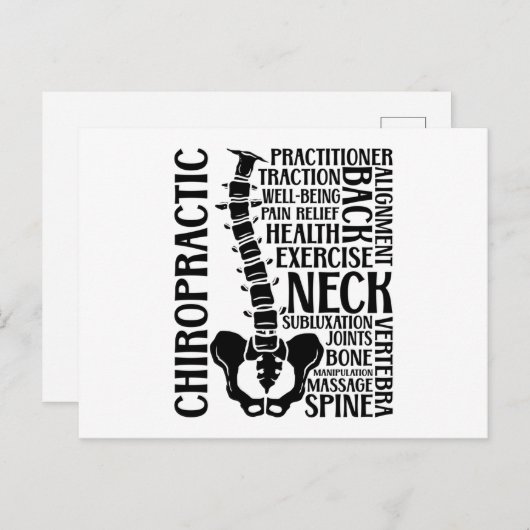 Chiro chiropractor briefkaart (Voorkant / Achterkant)