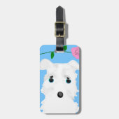 Chiro de hond Jack russell doodsbanker Bagagelabel (Voorkant verticaal)