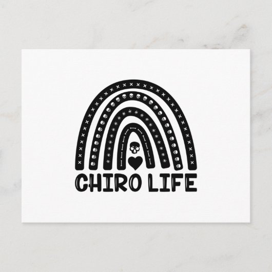 Chiro Life Chiropractic Spine Chiropractice Briefkaart (Voorkant)