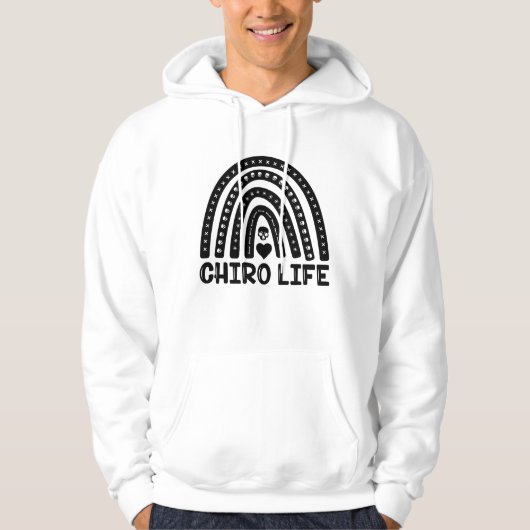 Chiro Life Chiropractic Spine Chiropractice Hoodie (Voorkant)