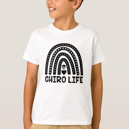 Chiro Life Chiropractic Spine Chiropractice T-shirt (Voorkant)