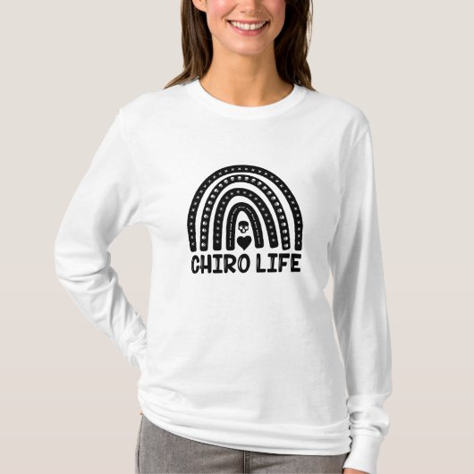 Chiro Life Chiropractic Spine Chiropractice T-shirt (Voorkant)