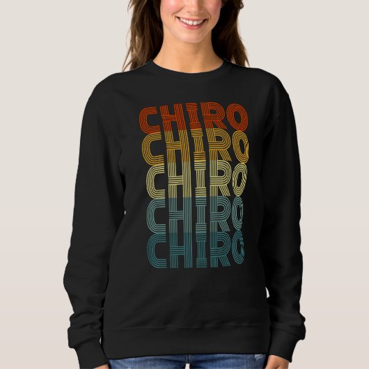 Chiro Retro Chiropractic Back Spine Therapist Trui (Voorkant)