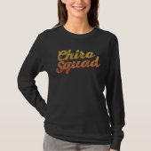 Chiro Squad Back Spine Subluxation Chiropractor Hu T-shirt (Voorkant)