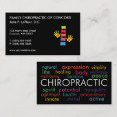 Chiro Words Chiropractic Visitekaartjes (Voorkant / Achterkant)