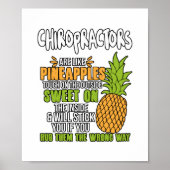 Chiroartsen zijn als ananassen. poster (Voorkant)