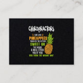 Chiroartsen zijn als ananassen. visitekaartje (Voorkant)