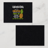 Chiroartsen zijn als ananassen. visitekaartje (Voorkant / Achterkant)