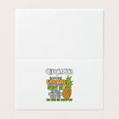 Chiroartsen zijn als ananassen. visitekaartje (Buitenkant ongevouwen)