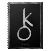 Chiron hammered Silver Gestandaardiseerd zonnestel Notitieboek (Voorkant)