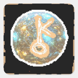 Chiron Night Vierkante Sticker