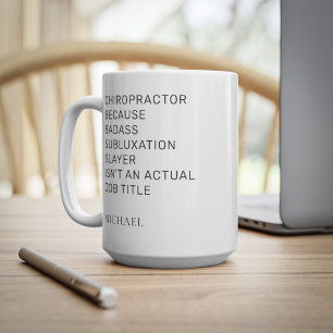 Chiroparctor Omdat Subluxatie Slayer Collega Koffiemok