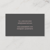 Chiropodist Foot Massage Practitioner Visitekaartje (Achterkant)