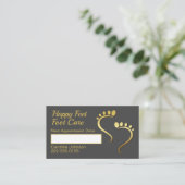 Chiropodist Podiatrist Pedicure Appointment Visitekaartje (Staand voorkant)