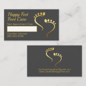 Chiropodist Podiatrist Pedicure Appointment Visitekaartje (Voorkant / Achterkant)