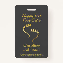 Chiropodist Podiatrist Pedicure Foot Care Business Badge