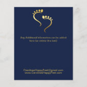 Chiropodist Podiatrist Pedicure Foot Care Business Flyer (Achterkant)
