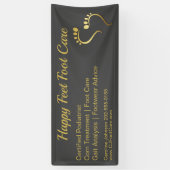 Chiropodist Podiatrist Pedicure Foot Care Business Spandoek (Verticaal)