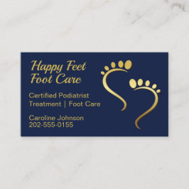 Chiropodist Podiatrist Pedicure Foot Care Navy Visitekaartje