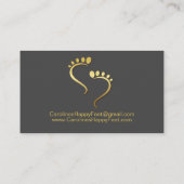 Chiropodist Podiatrist Pedicure Foot Care Visitekaartje (Achterkant)