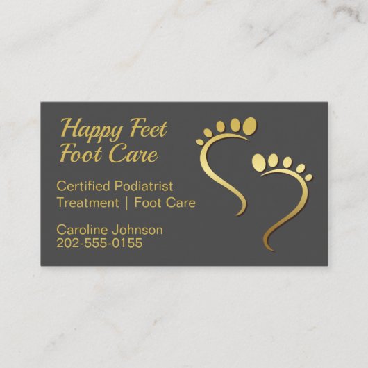 Chiropodist Podiatrist Pedicure Foot Care Visitekaartje (Voorkant)