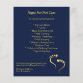Chiropodist Podiatrist Promotion Blue Business Flyer (Achterkant)