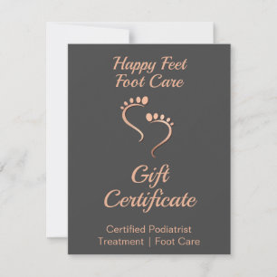 Chiropodist Reflexologist Voetafdruk Roos Gift Kaa Notitiekaartje