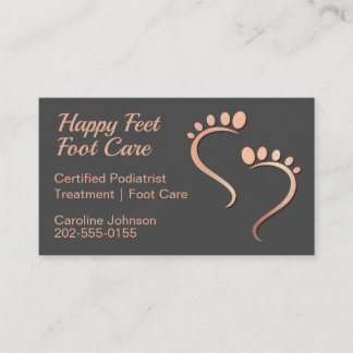 Chiropodist Reflexoloog Pedicure Footprint Roos Visitekaartje