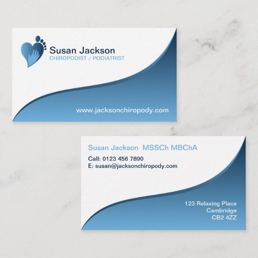 Chiropodist Visitekaartje (Voorkant / Achterkant)