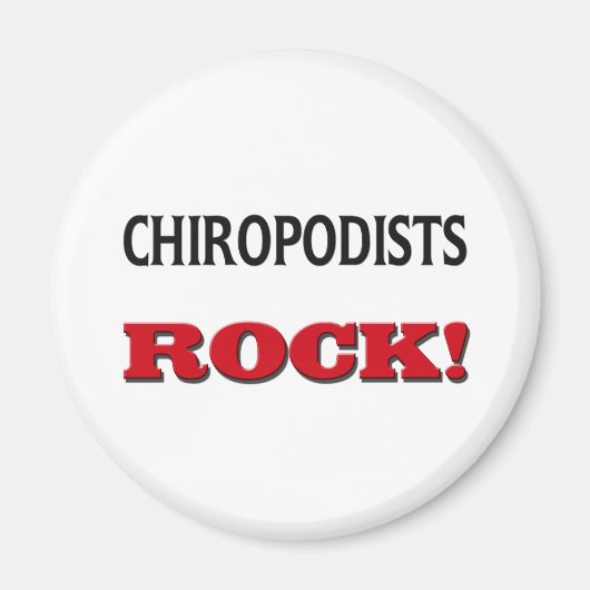Chiropodisten Rock Magneet (Voorkant)