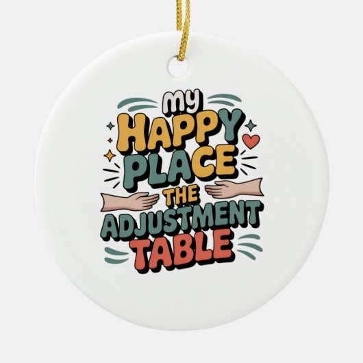 Chiropractic Adjustment Bliss for Back Pain Relief Keramisch Ornament (Voorkant)