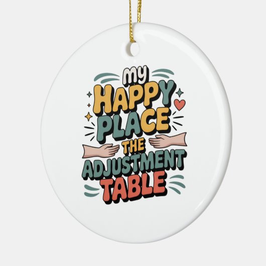 Chiropractic Adjustment Bliss for Back Pain Relief Keramisch Ornament (Links)