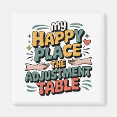 Chiropractic Adjustment Bliss for Back Pain Relief Magneet (Voorkant)