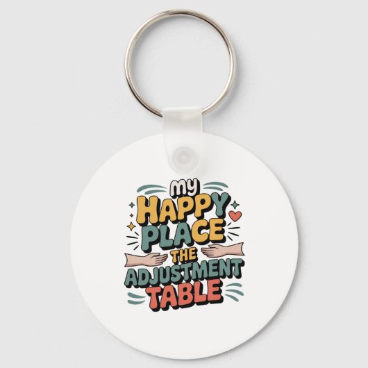 Chiropractic Adjustment Bliss for Back Pain Relief Sleutelhanger (Voorkant)