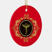 Chiropractic Angel Medical Symbol Xmas Ornament (Rechts)