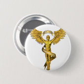 Chiropractic Angel Ronde Button 5,7 Cm (Voorkant /achterkant)
