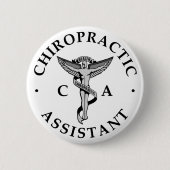 Chiropractic Assistant Logo Button (Voorkant)
