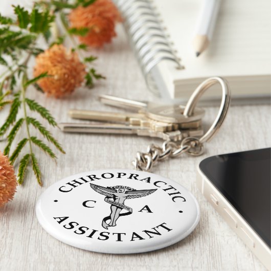 Chiropractic Assistant Logo Sleutelhanger (Zijkant)