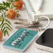 Chiropractic Assistant (script met wervelkolom) Sleutelhanger (Voorkant Rechts)